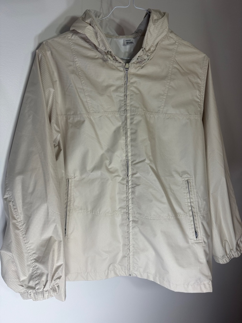Jockey Women’s Cream Hooded Rain Jacket